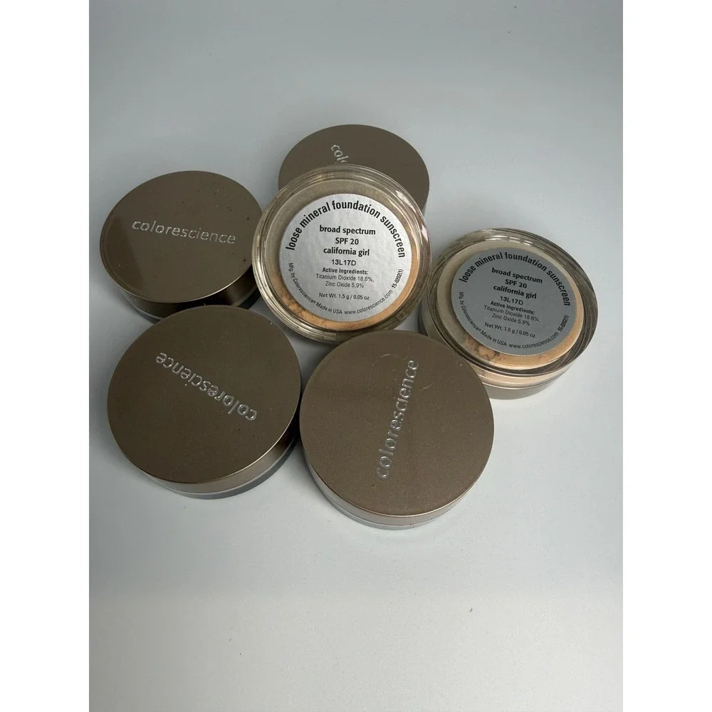 Colorescience Loose Mineral Foundation Sunscreen SPF 20 California Girl‎ 5 Jars